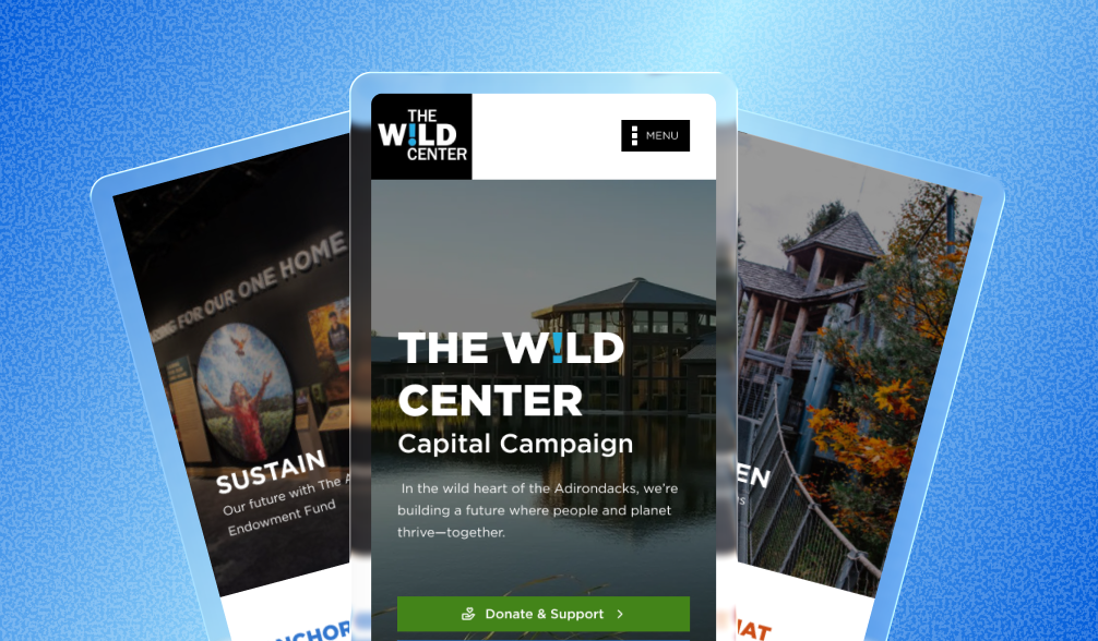 The Wild Center fundraising microsite